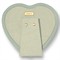AERIN Piero Modern Classic Eucalyptus Leather Heart Photo Frame - 5x5