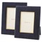 AERIN Valentina Updated Traditional Dusk Blue Velvet Photo Frame - 4x6