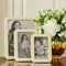 AERIN Modern Classic Cream Embossed Shagreen Photo Frame - 4x6