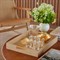AERIN Marcello Modern Classic Brown Oak Wood Tray