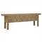 Ian Rustic Lodge Bleached Brown Elm Wood Rectangular Console Table