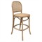 Imara French Country Natural Oak Wood Woven Cane Counter Stool