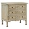 Jiselle French Country Distressed Light Blue Reclaimed Pine Bachelor Chest