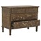 Keira French Country Distressed Brown Reclaimed Pine Bachelor Chest