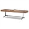 Seigfried Modern Classic Brown Oak Shuffleboard Game Table - 109&quot;