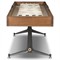 Seigfried Modern Classic Brown Oak Shuffleboard Game Table - 109&quot;