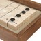 Seigfried Modern Classic Brown Oak Shuffleboard Game Table - 109&quot;