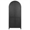 Dione Modern Classic Distressed Black Oak Darts Game Cabinet