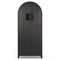 Dione Modern Classic Distressed Black Oak Darts Game Cabinet