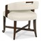 Bailey Modern Classic Dark Brown Wood Casters Game Chair