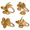 Juliska Forest Walk French Country Gold Iron Napkin Ring - Set of 4