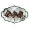 Juliska Country Estate Winter Frolic French Evergreen Ceramic Serving Tray
