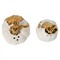 Juliska Forest Walk French Country Gold Ceramic Pumpkin Salt &amp; Pepper Set