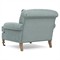 Carter Updated Traditional Light Blue Performance Velvet Caster Chair and a Half