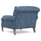Carter Updated Traditional Blue Performance Velvet Caster Chair and a Half