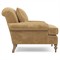 Carter Updated Traditional Brown Performance Velvet Caster Chair and a Half
