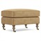 Carter Updated Traditional Brown Performance Velvet Caster Rectangular Ottoman