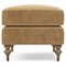 Carter Updated Traditional Brown Performance Velvet Caster Rectangular Ottoman