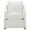 Romilly Modern Classic White Crypton Performance Recliner Arm Chair