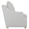 Serelis Coastal Beach Striped Recliner Arm Chair