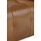 Zevanna Updated Traditional Caramel Brown Leather Barrel Swivel Chair