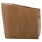 Zevanna Updated Traditional Caramel Brown Leather Barrel Swivel Chair