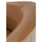 Zevanna Updated Traditional Caramel Brown Leather Barrel Swivel Chair
