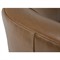 Zevanna Updated Traditional Caramel Brown Leather Barrel Swivel Chair