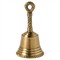 Frannie Updated Traditional Antique Brass Twisted Rope Dinner Bell - Set of 3