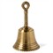 Frannie Updated Traditional Antique Brass Twisted Rope Dinner Bell - Set of 3