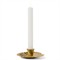 Jovie Coastal Beach Gold Brass Clam Shell Candlestick Holder - Set of 2