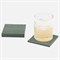 Henry Updated Traditional Juniper Faux Shagreen Square Coaster - Set of 4