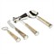 Galo Modern Classic Beige Wood Handle Stainless Steel 5 Piece Bar Tool Set