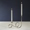 Kieran French Country Polished Nickel Loop Candleholder