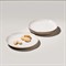 Simon Pearce Burlington Coastal Beach Cloud Stoneware Appetizer Plate - Set of 4