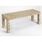 Odin Modern Classic Brown Cream Bone Inlay Bench