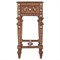 Bree Updated Traditional Brown Teak Wood Bone Inlay Side Table