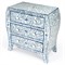 Casimir Coastal Beach Blue White Bone Inlay Dresser