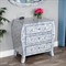 Casimir Coastal Beach Blue White Bone Inlay Dresser