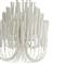 Arteriors Tilda Modern Classic White Wood Iron Frame Chandelier - Small