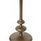 Lupe Industrial Loft Brass Aluminum Matchstick Pedestal Round Side End Table