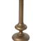 Lupe Industrial Loft Brass Aluminum Matchstick Pedestal Round Side End Table