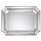 John-Richard Antoinette Regency Double Tiered Beveled Edge Silver Wall Mirror
