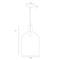 Noreen Modern Industrial Smoked Glass Pendant