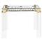 Pierre Modern Acrylic Brass Hinge Backgammon Table