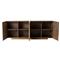 Ketzia Hollywood Regency Aged Brass Mango Veneer Sideboard