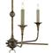 Languedoc French Country Bronze Iron Candle Style Chandelier - Small