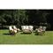 Croquet Coastal Natural Teak Rectangular Outdoor Coffee Table