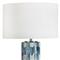 Mali Coastal Ceramic Indigo Table Lamp