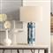 Mali Coastal Ceramic Indigo Table Lamp
